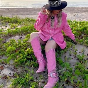 María bonita hats, dolls kill boots, nastygal blazer